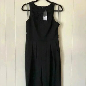 Forever New Black Lace Jumpsuit Size 8